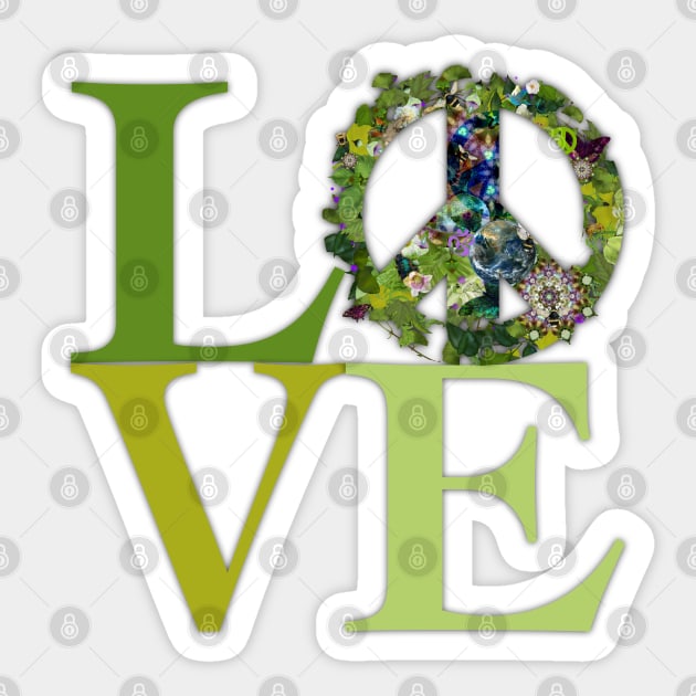 Love & Peace Symbol Sticker by Dream and Design